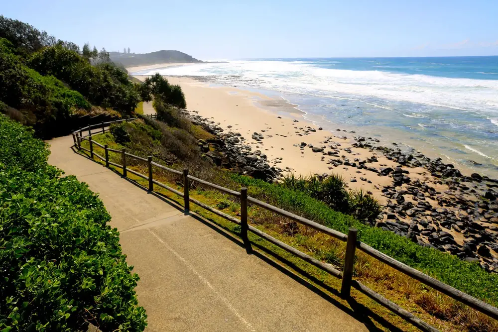 Ballina coastline and beach lookout