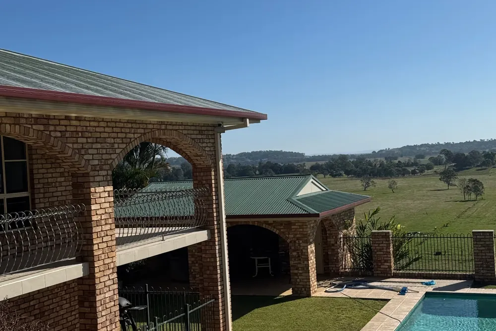 Guttering and roofing work on a home in Byron Bay