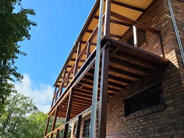 Completed guttering and roofline on a local home